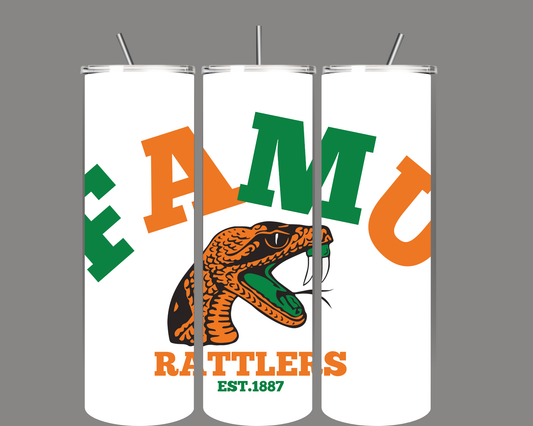 FAMU inspired 20oz tumbler