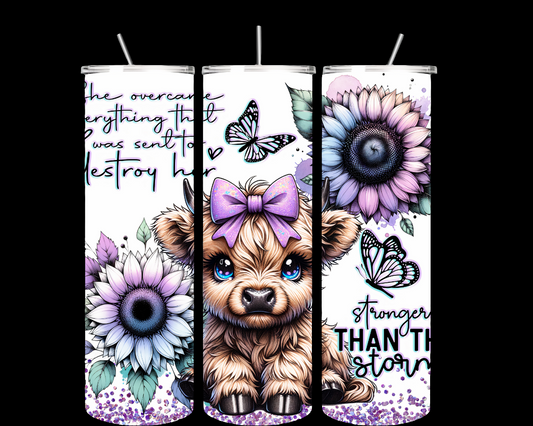 Highland Cow-Stronger than you think Tumbler